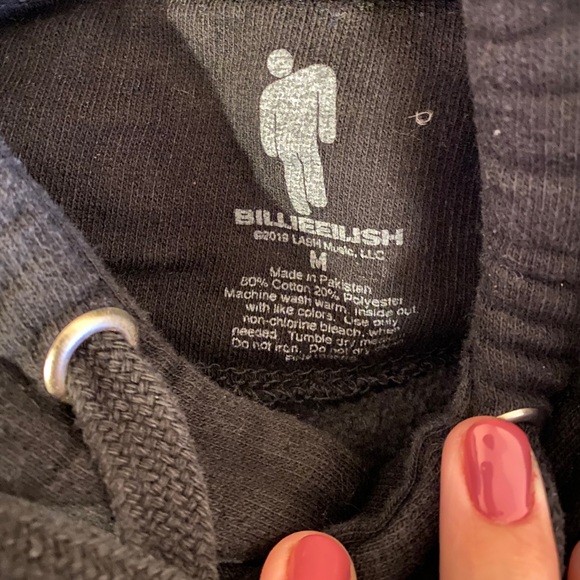 BILLIE EILISH HOODIE FROM OFFICIAL STORE - Picture 3 of 3